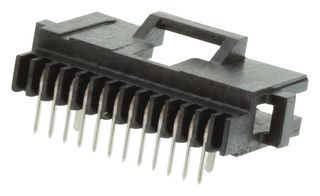 AMP - TE CONNECTIVITY 5-104074-1 引脚针座, 线至板, 1.27 mm, 1 排, 10 触点, 通孔安装, System 50