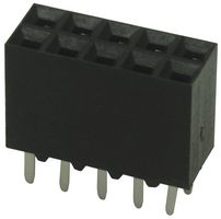TE CONNECTIVITY - AMP 5-534206-5 PCB插座, 板至板, 2.54 mm, 2 排, 10 触点, 通孔安装, AMPMODU Mod II