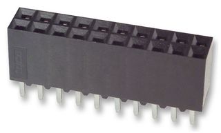 TE CONNECTIVITY - AMP 6-534206-0 PCB插座, 板至板, 2.54 mm, 2 排, 20 触点, 通孔安装, AMPMODU Mod II