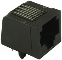 TE CONNECTIVITY - AMP 5520426-4 Modular Connector, RJ45 Jack, 1 x 1 (Port), 8P8C, Cat3, Through Hole Mount