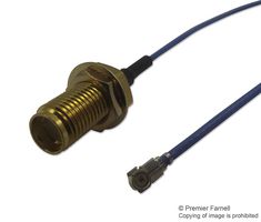 MULTICOMP PRO MC000815 RF Coaxial Cable Assembly, Blue 1.37mm, SMA B/H Jack U.F.L. Plug, 100mm