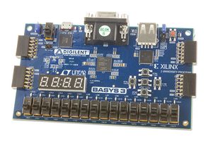 DIGILENT 410-183 Development Board, Basys 3 Artix-7 FPGA, 7-Segment Display, Vivado, 16 User Switches, 16 User LEDs