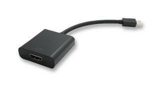 MULTICOMP PRO 12.99.3142 Audio / Video Cable Assembly, HDMI A Socket, Mini DisplayPort Plug, 6.7 ", 0.17 m, Black