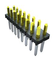 SAMTEC MTLW-103-07-G-S-230 引脚针座, 板至板, 2.54 mm, 1 排, 3 触点, 通孔安装, MTLW