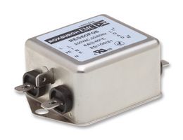 ROXBURGH EMC RES60F06 Power Line Filter, Chassis, General Purpose, 250 VAC, 6 A, Single Phase, 1 Stage, Chassis Mount
