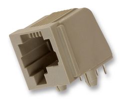 AMP - TE CONNECTIVITY 5555003-1 Modular Connector, RJ25 Jack, 1 x 1 (Port), 6P6C, Cat3, Through Hole Mount