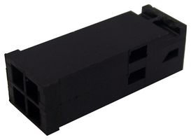 AMP - TE CONNECTIVITY 965082-1 连接器外壳, AMPMODU, 插头, 4 路, 2.54 mm, 引脚触芯