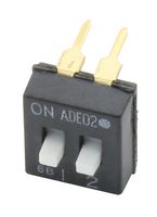 ALCOSWITCH - TE CONNECTIVITY 1825360-1 DIP / SIP开关, 2 电路, 滑动式, 通孔安装, SPST, 24 V, 100 mA