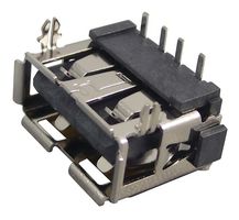 WURTH ELEKTRONIK 614104150121 USB Connector, USB Type A, USB 2.0, Receptacle, 4 Ways, Through Hole Mount, Right Angle