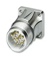 PHOENIX CONTACT 1605589 传感器连接器, PLUSCON系列, M23, 公, 8路, 压接插针-不包含触芯, 直形面板安装