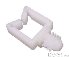 TR FASTENINGS TRWSBH-1-01 紧固件, 电线固定座,盲孔, 推式安装电缆夹, 尼龙6.6 (聚酰胺 6.6), 本色, 15.5 mm