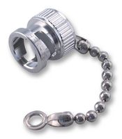 HUBER+SUHNER 62_BNC-0-0-1/-33_-E Connector Accessory, Protective Cap with Chain, Huber BNC Series RF Coaxial Jack Connectors