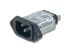CORCOM - TE CONNECTIVITY 6EJH1 滤波IEC电源入口模块, IEC C14, 通用, 6 A, 250 VAC