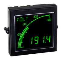 TRUMETER APM-VOLT-ANO 电压表，0 至 600 VAC/DC，4 位数字和图形，12 至 24 V，负显 LCD，APM 系列