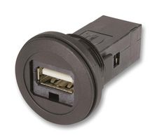 HARTING 09 45 452 1903 USB Adapter, USB Type A Receptacle, USB Type A Receptacle, USB 2.0, IP20
