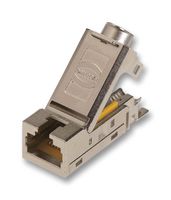 HARTING 20 82 000 0002 模块连接器, RJ45 插座, 1 x 1 (端口), 8P8C, Cat6, IP20, 电缆安装