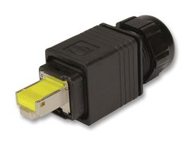 HARTING 20 82 204 0001 Modular Connector, RJ45 Plug, 1 x 1 (Port), 8P8C, Cat6a, IP65, IP67, Cable Mount