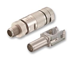 HARTING 20 82 005 0001 传感器连接器, preLink Series, M12, 公, 4路, IDC / IDT插头, 直形线缆安装