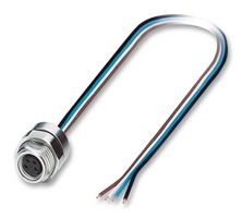 PHOENIX CONTACT 1453452 Sensor Cable, Flush, M8 Receptacle, Free End, 4 Positions, 500 mm, 19.6 "