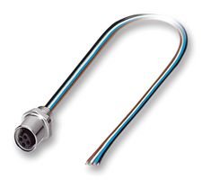 PHOENIX CONTACT 1530618 Sensor Cable, Flush, M5 Receptacle, Free End, 4 Positions, 500 mm, 19.6 "