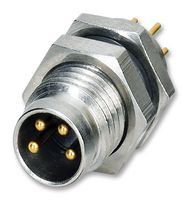 PHOENIX CONTACT 1694347 传感器连接器, M8, 公, 4路, 焊接插头, 直形面板安装