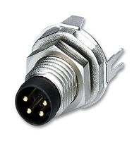 PHOENIX CONTACT 1456019 传感器连接器, M8, 公, 4路, 焊接插头, 直形面板安装