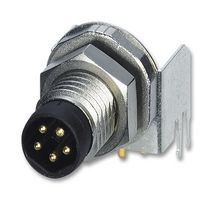 PHOENIX CONTACT 1424240 传感器连接器, M8, 公, 5路, PCB插头, 直角面板安装