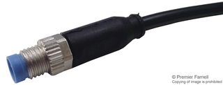 TE CONNECTIVITY 1-2273000-1 传感器电缆, AMP, M8 插头, 自由线端, 3路, 1.5 m, 4.9 ft
