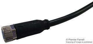 TE CONNECTIVITY 1-2273001-1 Sensor Cable, AMP, M8 Receptacle, Free End, 3 Positions, 1.5 m, 4.9 ft
