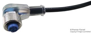 TE CONNECTIVITY 1-2273104-1 传感器电缆, AMP, 90° M12插座, 自由线端, 4路, 1.5 m, 4.9 ft