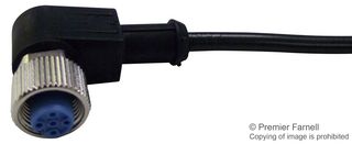 TE CONNECTIVITY 2273000-1 Sensor Cable, AMP, M8 Plug, Free End, 3 Positions, 1.5 m, 4.9 ft