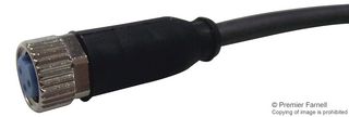 TE CONNECTIVITY 2273001-1 传感器电缆, AMP, M8 插座, 自由线端, 3路, 1.5 m, 4.9 ft