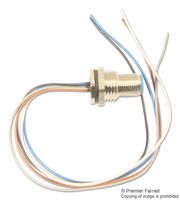 TE CONNECTIVITY 2273052-1 Sensor Cable, AMP, M12 Plug, Free End, 5 Positions, 200 mm, 7.87 "