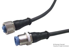 TE CONNECTIVITY 2273114-4 传感器电缆, AMP, M12 插头, M12 插座, 5路, 1.5 m, 4.9 ft