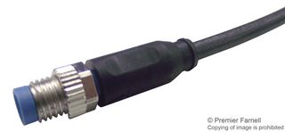 TE CONNECTIVITY 3-2273124-4 传感器电缆, AMP, M8 插头, 90° M8插座, 3路, 1.5 m, 4.9 ft