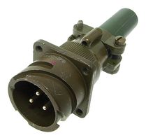 ITT CANNON CA3100E28-12PBF80-09 圆形连接器, CA Series, MIL-DTL-5015 系列, 墙壁安装插座, 26 触点, 压接引脚, 反向卡口