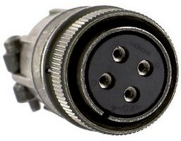 ITT CANNON MS3106F20-4S Circular Connector, MIL-DTL-5015 Series, MS3106 Series, Straight Plug, 4 Contacts, Solder Socket