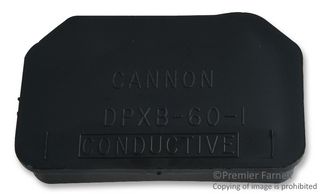 ITT CANNON 025-0767-001 防尘盖/罩, 机架和面板, 导电防尘盖, ITT Cannon ARINC DPXB Series Size 34 Rack & Panel Connectors