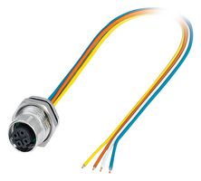 PHOENIX CONTACT 1419616 Sensor Cable, M12 Receptacle, Free End, 4 Positions, 500 mm, 19.6 "