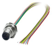 PHOENIX CONTACT 1419700 Sensor Cable, M12 Plug, Free End, 12 Positions, 500 mm, 19.6 "