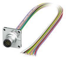 PHOENIX CONTACT 1441600 Sensor Cable, M12 Plug, Free End, 17 Positions, 500 mm, 19.6 "