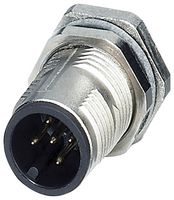 PHOENIX CONTACT 1551833 传感器连接器, SPEEDCON Series, M12, 公, 5路, PCB插头, 直形面板安装