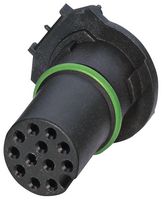 PHOENIX CONTACT 1441970 传感器连接器, M12, 母, 12路, PCB插头, 直形印刷板安装