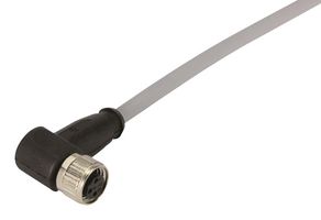 HARTING 21 34 830 0489 010 传感器电缆, 90° M8插座, 自由线端, 4路, 1 m, 3.28 ft