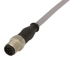 HARTING 21 34 848 5882 010 Sensor Cable, M12 Plug, M12 Receptacle, 8 Positions, 1 m, 3.28 ft