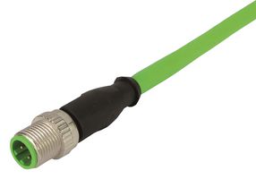 HARTING 21 34 929 2477 010 传感器电缆, M12 插头, M12 插头, 4路, 1 m, 3.28 ft