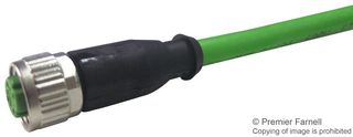 HARTING 21 34 930 0405 010 传感器电缆, M12 插座, 自由线端, 4路, 1 m, 3.28 ft