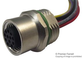 HARTING 21 03 353 2C00 传感器电缆, M12 插座, 自由线端, 12路, 500 mm, 19.6 "