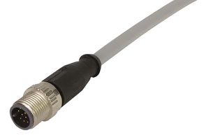 HARTING 21 34 848 5C79 010 Sensor Cable, M12 Plug, 90° M12 Receptacle, 12 Positions, 1 m, 3.28 ft