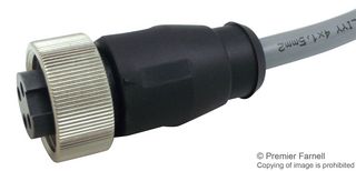 HARTING 21 34 970 0496 015 传感器电缆, 7/8英寸插座, 自由线端, 4路, 1.5 m, 4.9 ft